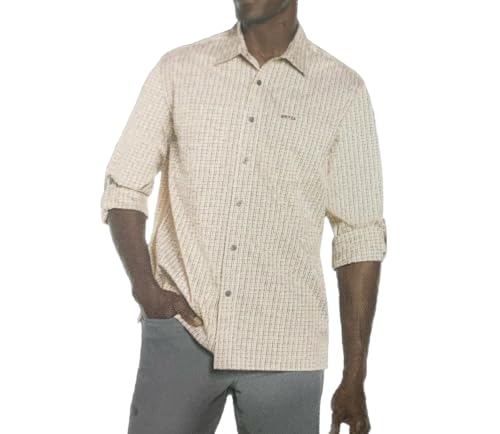 Orvis Men's UPF 30+ Quick Dry Long Sleeve Button Up Tech Shirt with Roll Tab Sleeves