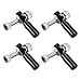 uxcell 4 PCS M2/2mm 15mm Linkage Rod End Tie Rod End Ball Head Joint Adapter Black for RC Car Crawler Boat