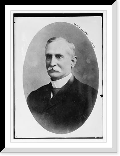 Historic Framed Print, Calvin A. Frye, cameo portrait, 17-78" x 21-78"
