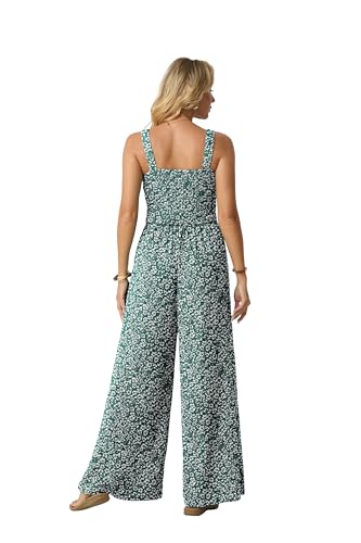Lepunuo Petite One Piece Overalls foe Women Summer Wide Leg Jumpsuit — view 4