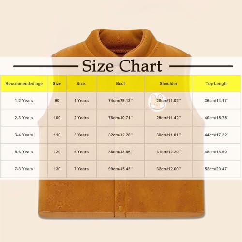 Kids Fleece Winter Vest Cute Cartoon Patterns Button Down Warm Cotton Jacket Sleeveless Fall Outwear for Boys Girls3