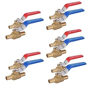 GUOFIS 1,27 cm PEX Kugelhähne, 10 Stück