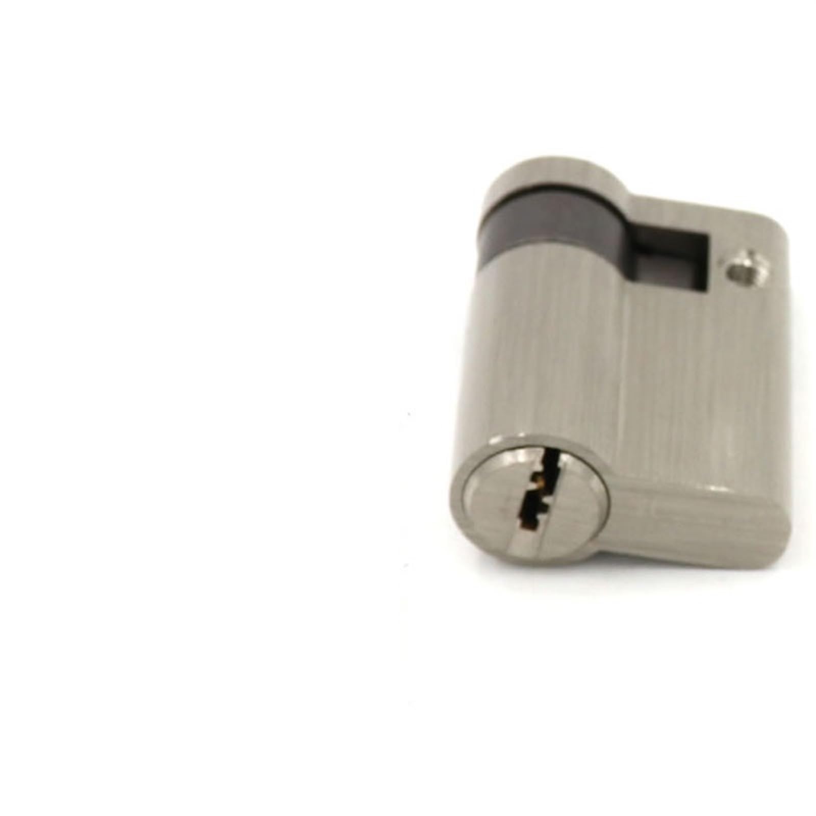 LUYSGBXR Lock Cylinder Invisible door lock core Half eccentric lock cylinder,with knob,45mmx32MM,for Channel lock fire-proof door Security door(With key)
