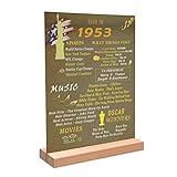 Auch 1953 Decorative Sign, Back in 1953 Birthday, Happy 70th Birthday Present for Dad Mom Grandpa Gr