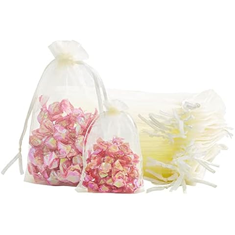 Bolsitas de organza beige 7 x 9 cm Cover