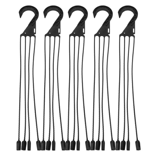 GANAZONO Plastic Plant Hangers - 5pcs Plants Pots Hanger Hooks - Garden Flowerpot Hanging Hook - Hanging Pot Holders - for Balcony Garden Green
