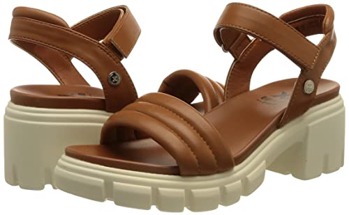 XTI 44495, Sandali con Tacco Donna, Cammello, 37.5...