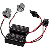 7440 LED Decoder Canbus Warning Canceller Resistor Fix T20 7441 LED Bulb Error Code Turn Signal Hyper Flashing Wiring Harness Adapter