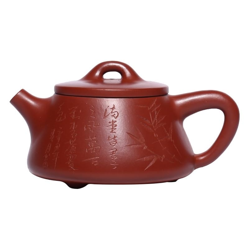 Teiera Teiera Cinese retrò in Argilla Viola, Set da tè Squisito e Durevole, Set da tè for Ufficio, teiera Floreale Adatta for tè Nero, tè Verde, tè Oolong Teiere