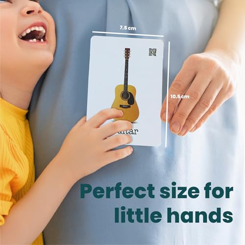Image of Musical Instruments Flash Cards | 36 Laminated Cards | Age Group: 2-4 Years | Science Educational & Fun Activity for Kids