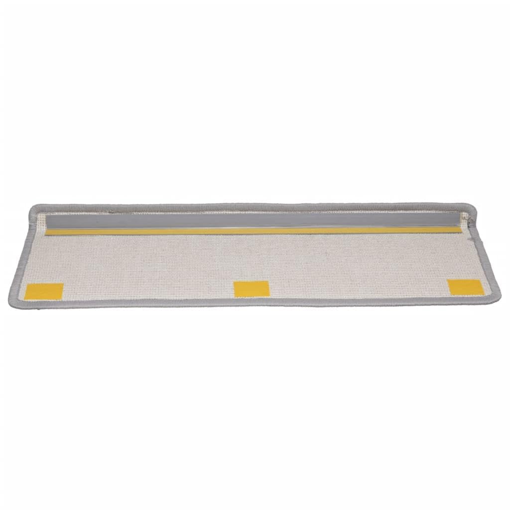 Maty na schody, 15 sztuk, 65 x 21 x 4 cm, szare, antypoślizgowe nakładki na schody, samoprzylepne, ochrona na schody drewniane i wewnętrzne
