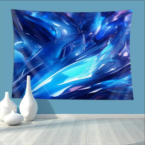 Drapeau bleu esthétique pour chambre à coucher et salon