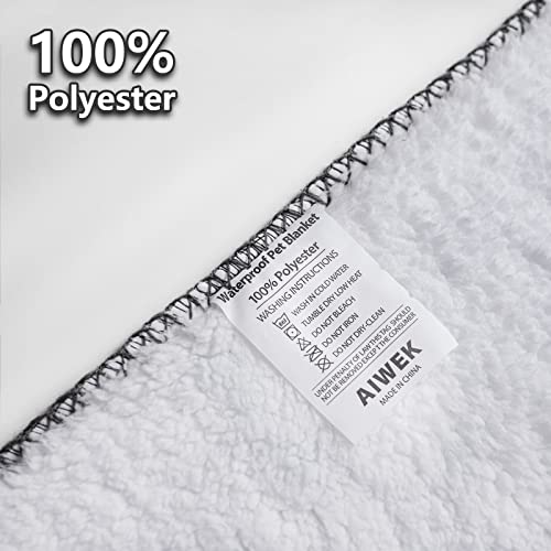 Waterproof Pet Blanket Dog Blankets, Pattern Printing Super Soft Warm Fluffy Facecloth Sofa Car Bed Protector, Urine Proof Washable Pet Blanket for Puppy Large Dogs & Cats(Dog paw130cm*153cm) - Image 5
