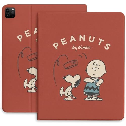 【iPad 9世代/iPad 10世代/iPad Air4/iPad Air5/iPad Pro 2022に適応】スヌーピー アイパッドケース カバー ペン収納付き ペンシル収納 TPU オートスリープ 全面保護 スタンド機能 かわいい 10.2インチ 10.9インチ 11inch キャラクター
