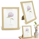 Yonality set da 3 Cornice portafoto,15x20 cm in legno naturale finitura calda effetto scandinavo, per foto arte e poster soluzione decorativa versatile, per interni moderni rustici o minimal chic