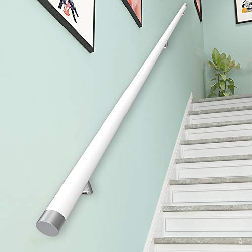 Rampe d'escalier avec embouts de fixation au design épuré en pin