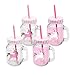 Produktbild PPD Pink Unicorn Party-Trinkglas, 4er Set, Partyglas, Trinkbecher, Trinkgläser, Glas, Weiß / Pink, 400 ml, 603263