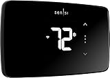Sensi Lite Smart Thermostat, Programmable, WiFi, Easy DIY, Works With Alexa, ENERGY STAR Certified, ST25, Most Systems C-Wire Not Required, C-Wire needed with Heat/Cool Only & Heat Pump System – Black