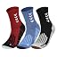 3 pairs - red, blue and gray