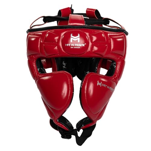 Image of HIT N MOVE Air Armor Precision Boxing Headgear - Lightweight & Protective Headgear for Men and Women in MMA, Kickboxing, Muay Thai, Training & Sparring and Combat