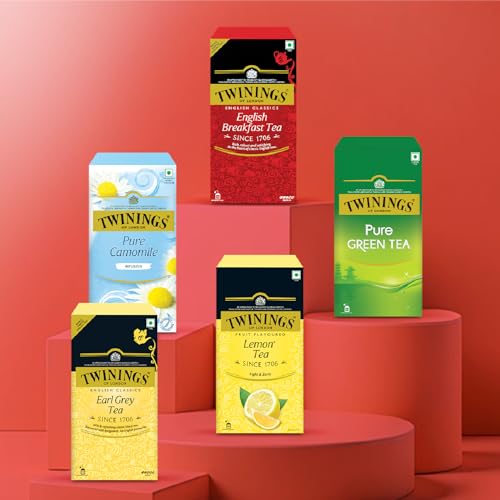 Image of Twinings English Breakfast Tea, 100 Tea Bags| Pack of 1| English Classic Range| Premium Black Tea| Medium Strength| Rich & Smooth Flavour| Enjoy a Hot Cup of Tea