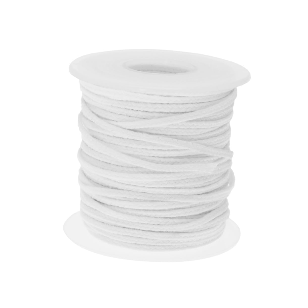 EPIGEIST 1Roll Pre Waxed Cotton Candle Wicks Spool Braided Candle Wick for DIY Candle Making Strands White Wicks for Pillars and Tapers for Handmade Candles