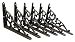 Lot/Set of 6 Antique-Style Cast Iron SMALL 5 1/4" x 7" SHELF BRACKETS Hangers