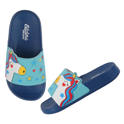 Image of URJO unisex-child Urjo Fandom Kid's Sliders /Slippers Lightweight Super Flexible Stylish Dailywear Sliders /Slippers Boy's & Girl's Slipper