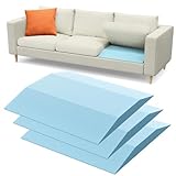 Sellmazon Couch Cushion Support for Sagging Seat - 20' x 20' High-Density Trapezoid 40D Firm Foam Sofa Cushion Supports, Couch Supporter for Under The Cushions, Blue Set of 3