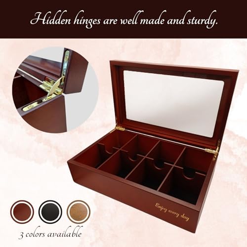 BJOYFUL&LOVED BJL Wooden Tea Box Organizer