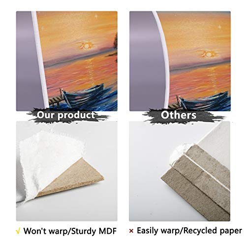 image for Simetufy Canvas Boards for Painting, 42 Pack 5x7 Inch Small Canvases f