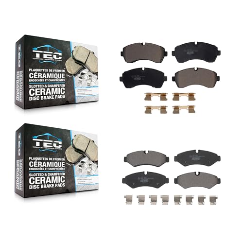 TEC Front Rear Ceramic Brake Pads Kit Replacement For Mercedes-Benz Sprinter 2500 3500 4500 3500XD Freightliner 1500 KTC-100666 by TEC - Used condition - CA$68.27