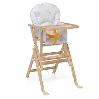 Foppapedretti Seggiolone IlSediolone, Made in Italy, per bambini, Chiudibile con Struttura in Legno Massiccio Posizionabile a 2 Altezze, Savanzalino Ribaltabile, Schienale Regolabile, Naturale