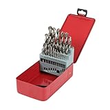 STEELMIGHT ドリルセット 丸軸 1-13mm 25本 ドリルビット HSS 高速鋼 鉄工用 金属 樹脂 木材 穴あけ