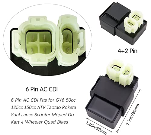 Complete Gy6 Wiring Harness Kit For Wiring Harness 50Cc 70Cc 90Cc 110Cc 125Cc 4 Stroke Atv Dirt Bike Moped Quad Go Kart Scooter Electrics Stator Coil Cdi Ignition Coil #TOP5