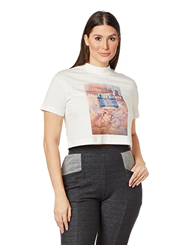 Blusa, Long Cropped Paisagem, M, Feminino, Off white