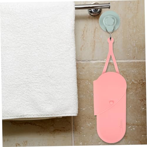 Bolsa de almacenamiento de silicona para planchas de pelo y rizadores, organizador portátil para herramientas de peinado miniatura 5