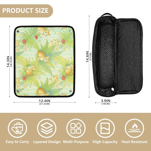 Bolsa de viaje para herramientas de cabello con tapete resistente al calor y gran capacidad para planchas y accesorios miniatura 4