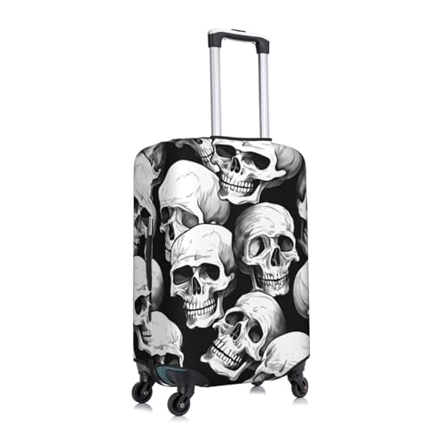 Halloween Skeleton Luggage Cover Elastic Suitcase Protector Ftis 25-28 Inch Suitcase Cover for Luggage3