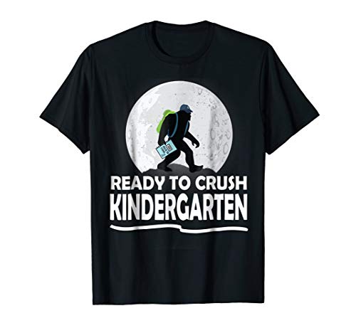 Bigfoot Bring School Bag Tshirt Ready To Crush Kindergarten