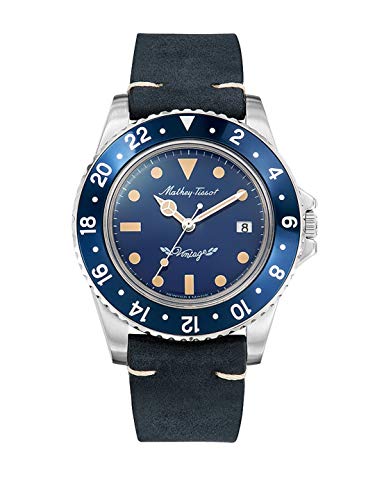 Mathey-Tissot Analog Blue Dial Mens Leather Band Watch-H900ALBU (B07K6ZQ32X) Amazon Price History, Amazon Price Tracker