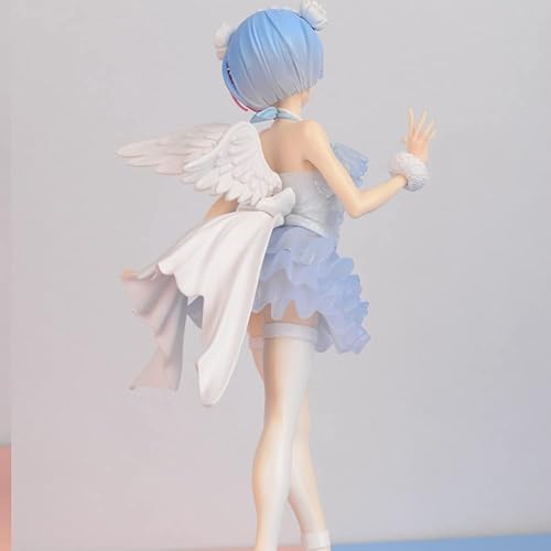 Miniatura 10 de QAHEART Figura de anime RemRam Ramu Figura de PVC Acción Chica Estatua Modelo Estatua Adornos Decoración
