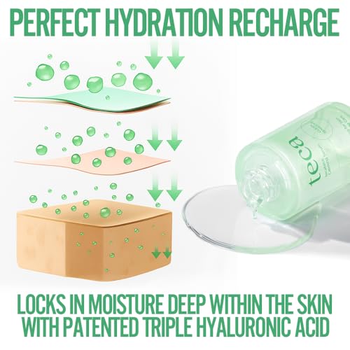 Image of Tecateca Vegan Calming Serum, 30ml - Lightweight Soothing Serum with TECA Complex(Centella Asiatica Extract), Triple Herbal & Hyaluronic Acid for Skin Comfort and Hydration, Korea Skincare