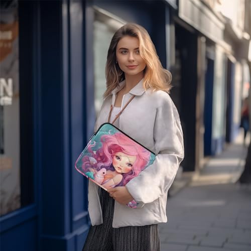 Funda para portátil rosa sirena 13-14 pulgadas miniatura 7