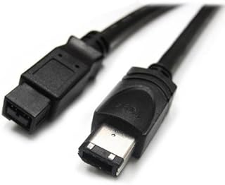 World of Data Firewire 800 to 400 9 PIN M to 6 PIN M Cable IEEE1394 (Fits:WORKS WITH ALL 6 Pin FW400 cables (1394a) connecting to devices with FireWire 800: Apple MacBooks, Mac Mini, iMac)