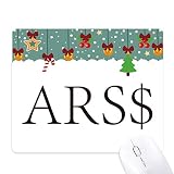 pesos argentinos a guaranies Tamaño: 18 x 22 x 0,3 cm. Alfombrilla de ratón con símbolo de Moneda Argentina Peso para Juegos, tapete de Goma para la Oficina