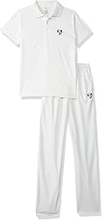 SG Ckt.Set SG Club(Pant+Shrt) JR/HS/JNR Polyester Cricket Pant & Shirt (White)