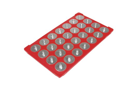 Triton Products 72421 MagClip Socket Caddy and 28 Interchangeable Pegs 1/4-Inch Drive 6-1/8-Inch by 10-1/4-Inch, Red