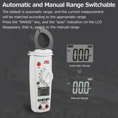 QDTimes QD-DT-330H Multímetro de Pinza Digital True RMS 400A con Pantalla Retroiluminada miniatura 3