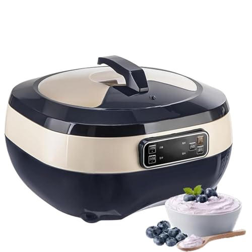 Máquina Eléctrica de Fermentación de Masa con Pantalla LCD, Inicio Retardado de 12 Horas, Caja de Fermentación de Pan de 8L, Yogurtera Multifunción para Masa Madre y Pizza Blue